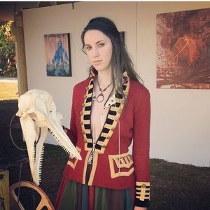 Ralph Lauren Red Military Jacket